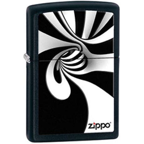 Запальничка Zippo SPIRAL BLK WHITE 28297