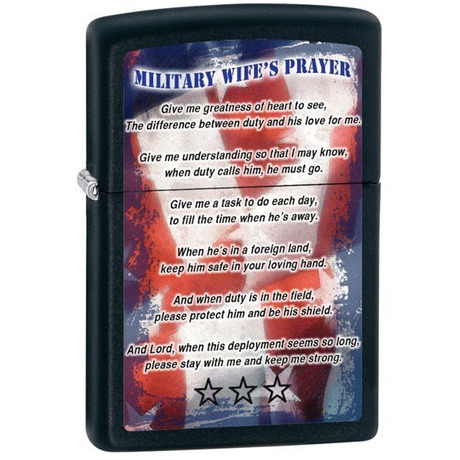 Зажигалка Zippo Military Wifes Prayer 28315