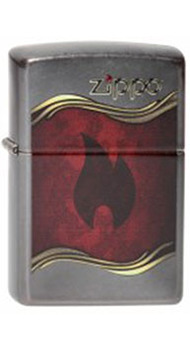 Запальничка Zippo Flame gray dusk 28378.120