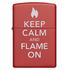 Зажигалка Zippo Keep Calm Flame on 28671