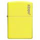 Запальничка Zippo Reg Neon Yellow Lighter logo 28887ZL