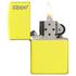 Зажигалка Zippo Reg Neon Yellow Lighter logo 28887ZL
