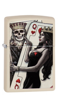 Запальничка ZIPPO 216 Skull King Queen Beauty 29393