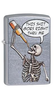 Запальничка Zippo 207 Drinking Skeleton Design 29613