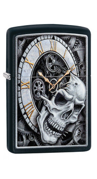 Запальничка ZIPPO 218 Skull Clock Design 29854