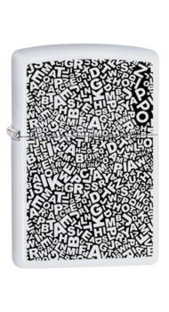 Запальничка ZIPPO 214 PF20 ZL Scattered Letters 49213