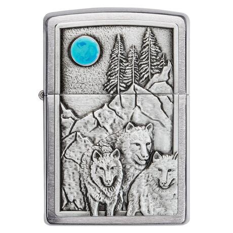 Запальничка Zippo 200 Wolf & Pack Emblem 49295