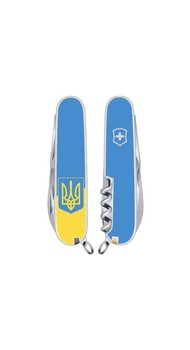 Складний ніж Victorinox SPARTAN UKRAINE 91мм 12 предметів жовто-блакитний Vx13603.7R3