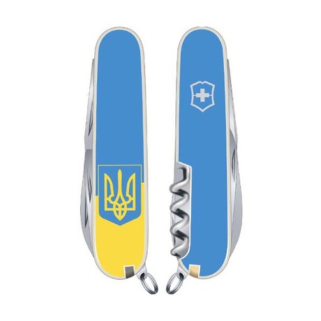 Складний ніж Victorinox SPARTAN UKRAINE 91мм 12 предметів жовто-блакитний Vx13603.7R3