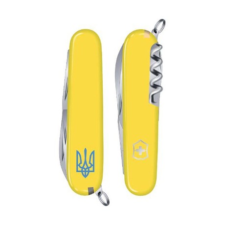 Складной нож Victorinox SPARTAN UKRAINE 91мм 12 предметов желтый Vx13603.8R1