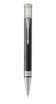 Шариковая ручка Parker Duofold Prestige Centennial Black Chevron CT 1945414