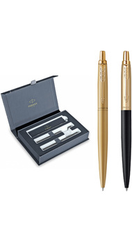 Набір Parker JOTTER XL Monochrome Gold GT BP Matt Black & Gold GT BP (2 кулькові ручки) 13 002b24