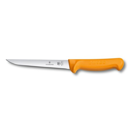 Кухонный нож Victorinox Swibo Boning 14см прямой с желт. ручкой Vx58401.14