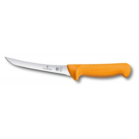 Кухонный нож Victorinox Swibo Boning Semi-flex 13см с желт. ручкой Vx58404.13