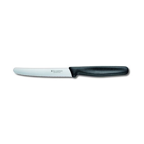 Кухонный нож Victorinox Tomato&Sausage 11см закругл.нос волн. Vx50833