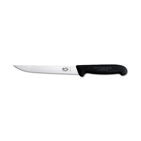 Кухонный нож Victorinox Fibrox Carving 20см узкое волн. с черн. ручкой Vx52833.20