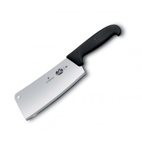 Кухонный нож Victorinox Fibrox Cleaver 18см большой для мяса с черн. Vx54003.18