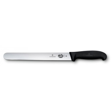Кухонный нож Victorinox Fibrox Slicing  25см закругл.нос с черн. ручкой Vx54203.25