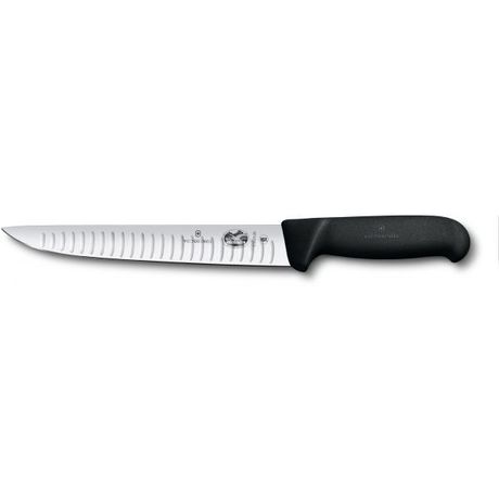 Кухонный нож Victorinox Fibrox Sticking 20см рифл. с черн. ручкой Vx55523.20