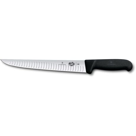 Кухонный нож Victorinox Fibrox Sticking 25см рифл. с черн. ручкой Vx55523.25