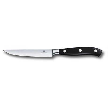 Кухонный нож Victorinox Forged Steak Grand Maitre 12см с черн. ручкой (GB) Vx77203.12G