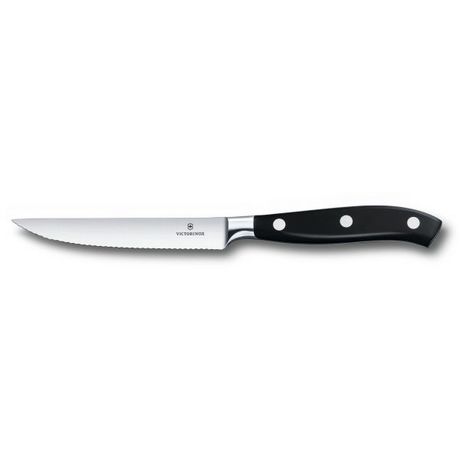 Кухонный нож Forged Tomato&Steak Grand Maitre 12см волн. с черн. ручкой (GB) Vx77203.12WG