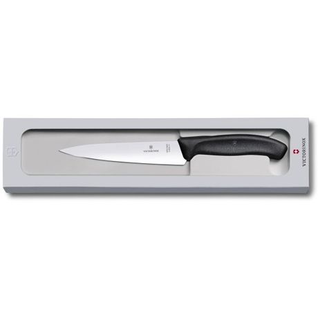 Кухонный нож Victorinox SwissClassic Carving 15см с черн. ручкой (GB) Vx68003.15G