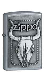 Запальничка Zippo 207 BULL SKULL EMBLEM 20286