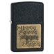 Запальничка Zippo BRASS EMBLEM BLACK CRACKLE 362