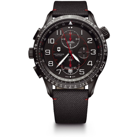 Чоловічий годинник Victorinox AIRBOSS Mechanical Chrono M9 Black Edition V241716