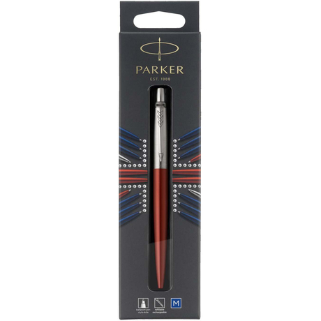 Кулькова ручка Parker JOTTER 17 Kensington Red CT BP в подарунковій коробці LONDON 16 432bL