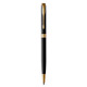 Ручка кулькова Parker SONNET17 Slim Black Lacquer GT BP 86 031