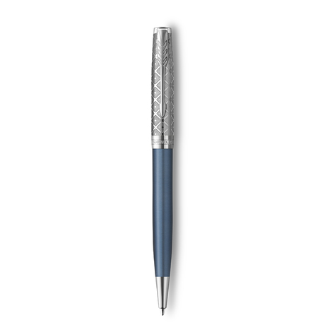 Кулькова ручка Parker SONNET 17 Metal & Blue Lacquer CT BP 68 432