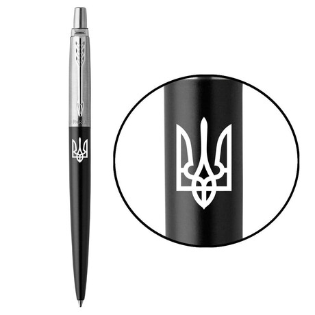 Кулькова ручка Parker JOTTER UKRAINE Bond Street Black CT BP Тризуб 16232_T001w