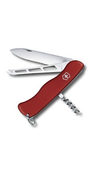CHEESE KNIFE 111мм 6 предметів Червоний.нейлон волн lock штоп Vx08303.W