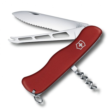 CHEESE KNIFE 111мм 6 предметов красный.нейлон волн lock штоп Vx08303.W