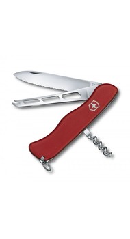 CHEESE KNIFE 111мм 6 предметів Червоний.нейлон lock2 волн штоп сыр Vx08833.W