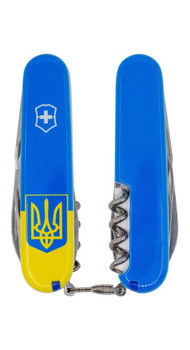 Складний ніж Victorinox SPARTAN UKRAINE Герб на прапорі Vx13603.7_T3030p