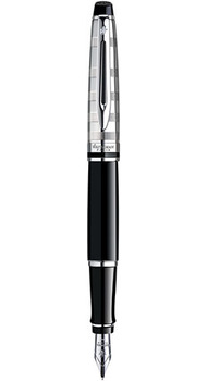 Ручка Waterman EXPERT Deluxe Black CT FP F 10038