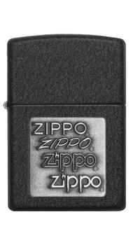 Запальничка Zippo PEWTER EMBLEM BLACK CRACKLE 363