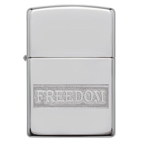 Запальничка ZIPPO 250 Etched Freedom Design 49129